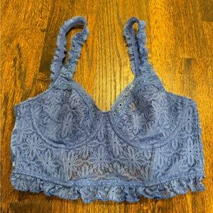 I’m selling a royal blue pretty little thing crop top.